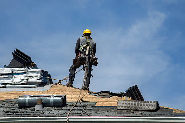 Professional Gutter Installation technician working in Avon, MN